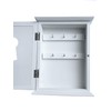 White Key Cabinet - Keyhole Window
