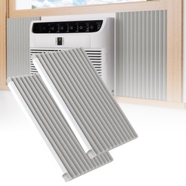 Chiligent Window Air Conditioner Insulated Foam Panels, Insulated Side Panels, 17" x 9" x 7/8", Good Sealing Foam Insulation Kit for Window AC Unit, Cut to Fit, 2 Pack, Gray