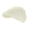 Thingimijigs Men's Lightweight Linen Blend Classic Flat Cap Summer Hat