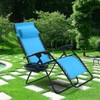 topment 2PCS Outdoor Zero Gravity Chair Set, Reclining Chair w/Adjustable
