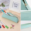 Fyore, Small, Luxury Leather Pencil Case, Triangle Design, For School,