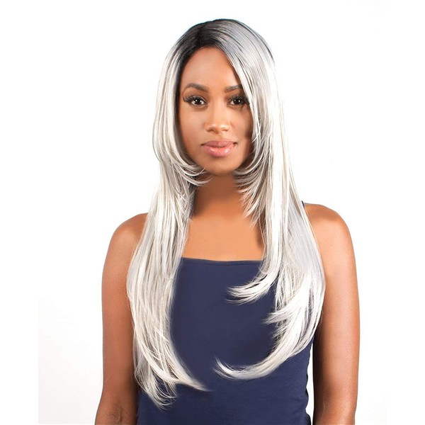 LH BORA (BRED) - THE WIG Human Hair Blend Invisible Deep Part Lace Front Wig