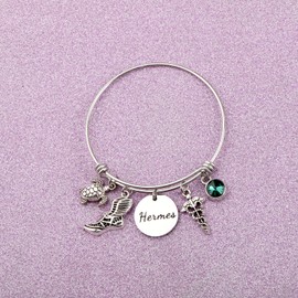 FAADBUK Messenger God Lover Gift God of Travelers Charm Bracelet Greek Mythology Jewelry (Hermes Bracelet)
