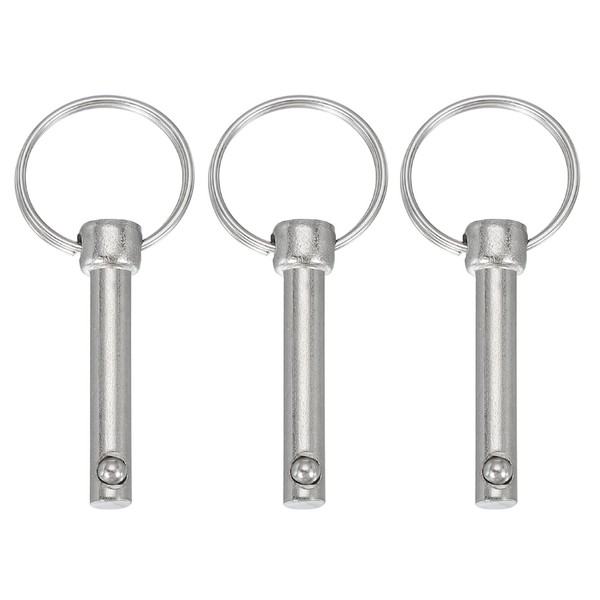 QUARKZMAN Quick Release Pin, Diameter 1/4 Inch (6 mm) Usable