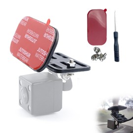 Solxion Rear Camera, Stay, Drive Recorder for Cars, Back Mounting, No Drilling Required, Double-Sided Tape, Interior and Exterior 180° Angle Adjustment, Comes with Accessories, Compatible with Most