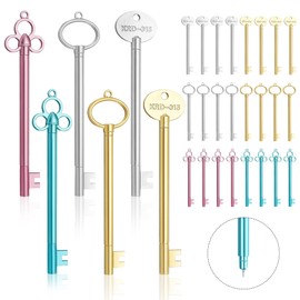 YAOZUP Key Pen, Pack of 30 Key Shape Pen, Vintage Key Gel Pen, Key Shape Gel Pens, Creative Gel Pens for Office, Stationery, School Supplies