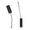 vhbw 2 x Carbon Brush, Motor Carbon Abrasive Carbon, 6.4