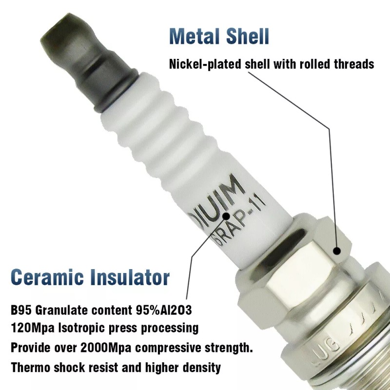 NEW 4x Ignition Coil & 4x DOUBLE IRIDIUM Spark Plug