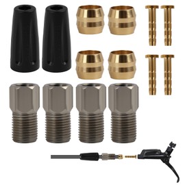 BH59 Hydraulic Disc Brake Hose Set, Olive Connector Insert Bicycle Cable Hose Set, Replacement for M355 / M395 / M445 / M446 / M447, High Performance Brake Replacement Parts for Bicycles