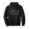 Sniper Ghillie Suit and Reticle Military T-Shirt Pullover Hoodie
