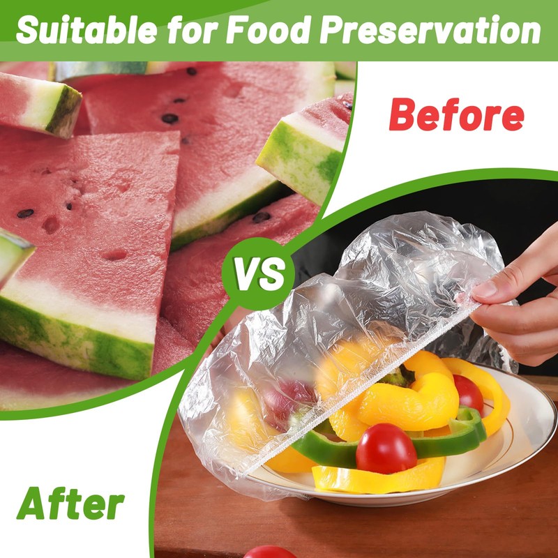 300Pcs Reusable Elastic Food Bowl Storage Covers, Sublaga Bowl Covers,