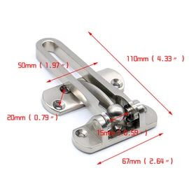 Hasp Latch Lock Door Chain Anti-Theft Clasp Zinc Alloy Window Cabinet Locks Tools for Home Hotel Hardware Heavy Duty Safety Guard Security Door Lock Latch
