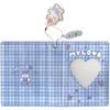 runrayay 3 Inch Mini Photo Album Kpop Photocard Binder, Blue