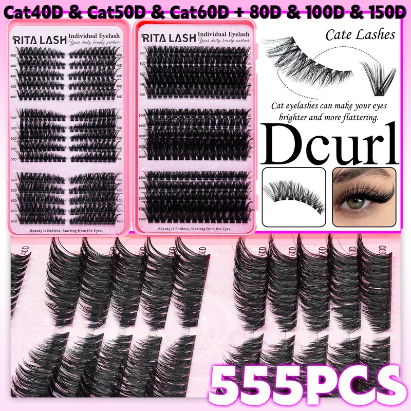 Cluster Lashes Kit Lash Clusters Kit 3 Boxes Cluster Lashes