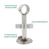 2 Pack Ceiling Mount Bracket, Stainless Steel Wardrobe Pipe Bracket