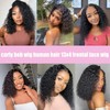 Deep Wave 13x4 HD Lace Front Wigs Human Hair Pre