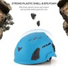 Climbing Helmet Cycle Safety Helmet with Headlamp Earmuff Taillight Attachment