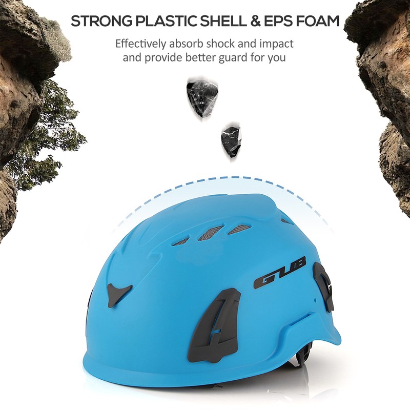 Climbing Helmet Cycle Safety Helmet with Headlamp Earmuff Taillight Attachment