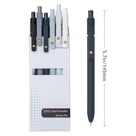 Ddaowanx Bolígrafos de gel, tinta negra, secado rápido, 1/32 pulgadas, escritura suave, punta fina, bonitos suministros escolares, oficina, regalo uni