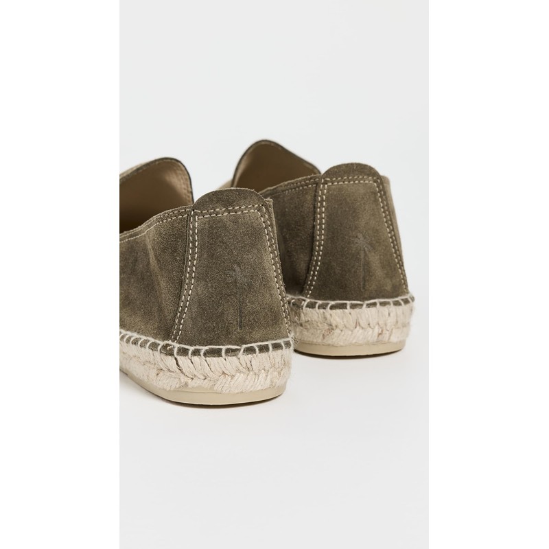 Manebi Men's Suede Classic Espadrilles, Suede Forest, Green, 11 Medium