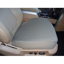 Car Console Covers Plus Made in USA Neoprene Bucket Seat Cover Designed to fit All Ford Expedition 2010-2022 Gray