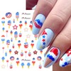 7 Sheets American Independence Day Nail Art Stickers USA Flag