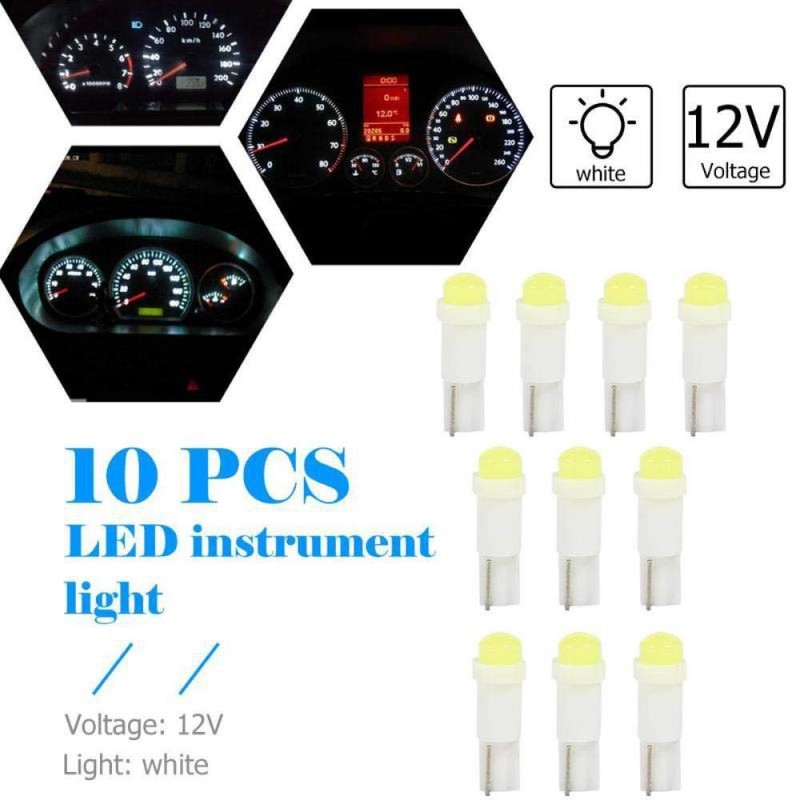 BlyilyB T5 74 2721 COB 1W Dashboard Instrument White LED