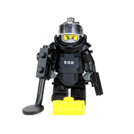 Bomb Squad EOD Disposal Specialist (SKU82)- Battle Brick Custom Minifigure
