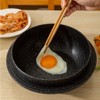 Bobikuke Cast Aluminum Pot with Lid, 7 in Non-Stick Casserole