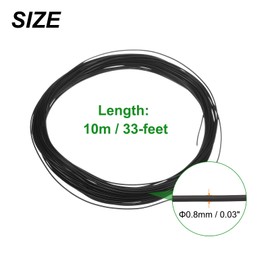 HARFINGTON Bonsai Wire Anodized Aluminum Training Wire 0.8mm Gauge 33ft Length Bendable Bonsai Tree Wire for Garden, Horticulture, Landscape, Planting, Black