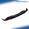 Silscvtt Black Rear Bumper Valance with Chrome Trim Molding and