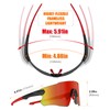 ER00 115 pequeñas gafas de sol deportivas sin marco para