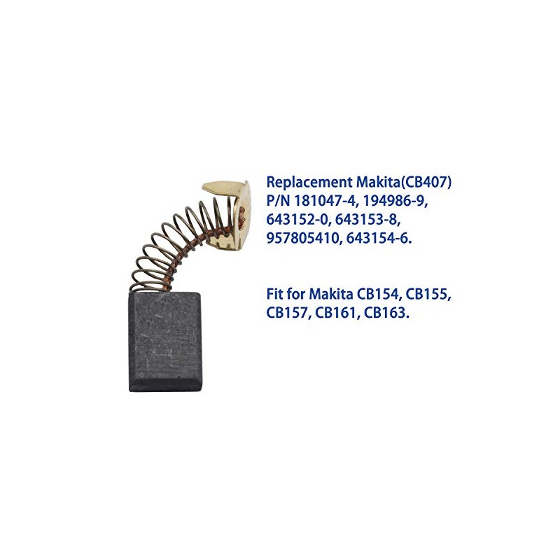 Carbon Brushes Compatible for Makita Cb154, Motor Carbon Brush Set