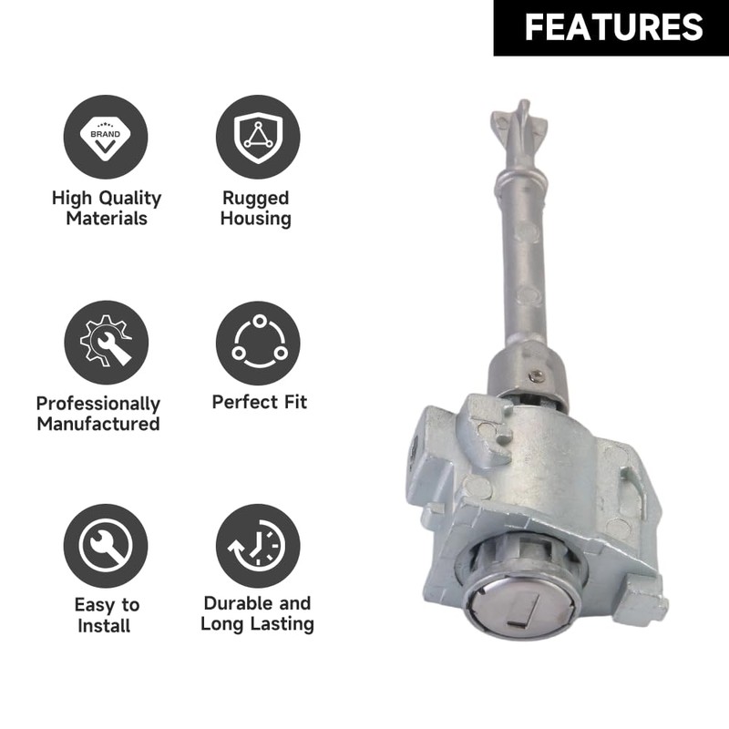 Yollky Front Door Lock Cylinder Set Kit with 2 Keys