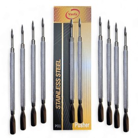 Vanfa Cuticle Pusher Tool Stainless Steel for Cuticle Remover Style P01 (Pack of 10)