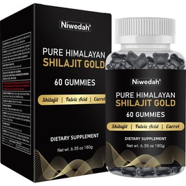 Cordyceps & Shilajit Gold Gummies – 60 Gummies | Rich in Fulvic Acid, Minerals & Carrot Extract | Daily Supplement for Energy, Vitality & Wellness