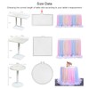 aromm Tulle Table Skirt Cover for Baby Shower Wedding Parties