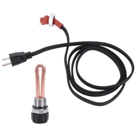 Engine Block Heater Assembly 5003619AB for Dodge Ram 2500 3500 1998-2007 Truck L6 5.9L 6.7L Cummin Diesel Engine Block Heater Element with Wiring Harness Replace 30601007