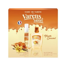 Ulric de Varens VANILLE CARAMEL GIFT SET 1.7 FL OZ Eau De Parfum + 0.7 FL OZ Purse Spray - Delicious, Mouthwatering - Notes Of Brown Sugar, Toffee, & Sugar Syrup - Premium Quality Perfume For Women