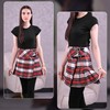 Highland Redstone Tartan Billie Skirt – Scottish Mini Kilt for