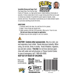 Flex Super Glue Gel, Clear, 20 Gram Bottle