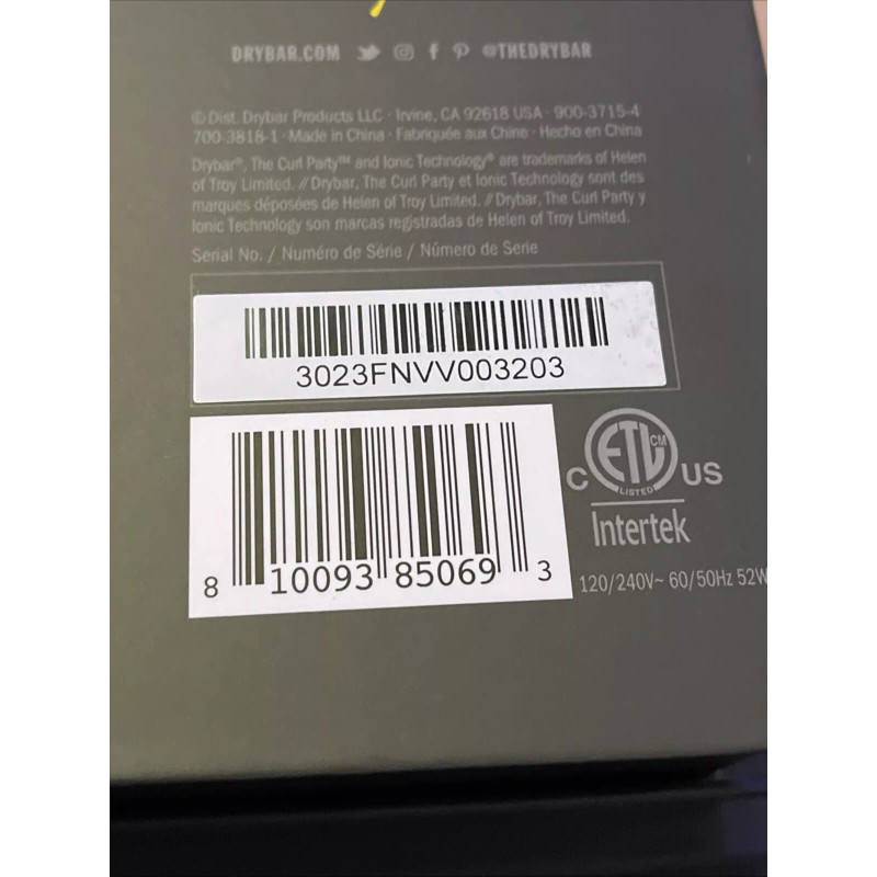 Drybar The Curl Party Heated Curling Round Brush Brand New