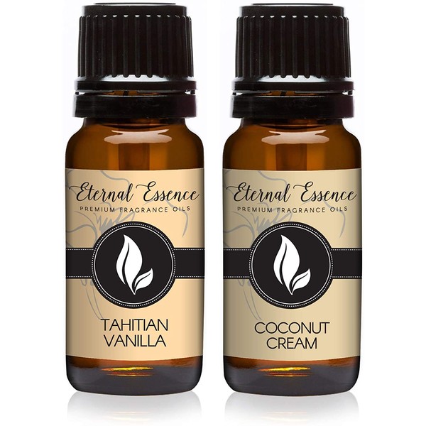 Pair (2) - Coconut Cream & Tahitian Vanilla - Premium Fragrance Oil Pair - 10ML