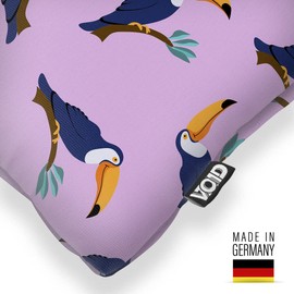 VOID Safari Tukan Cushion Cover Polyester Waterproof Outdoor Indoor Cushion Size: 40 x 40 cm