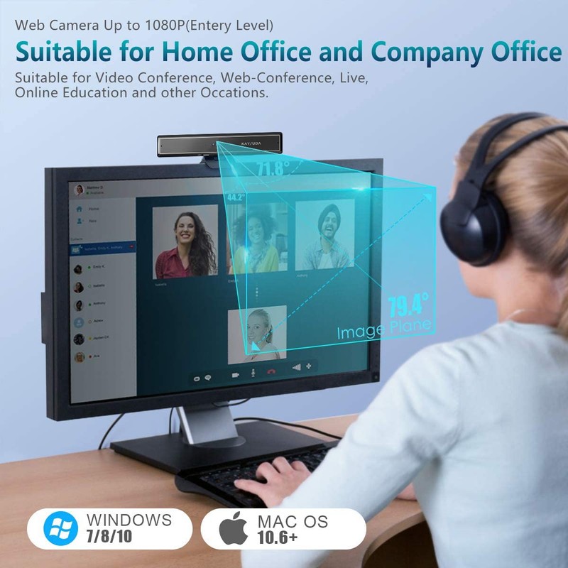 Kaysuda CA20 Face Recognition USB IR Camera for Windows Hello