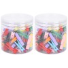 100pcs Push Pins Clips Small Mini Colorful Picture Photo Clips