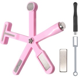 Kit 4pcs Imán de Uñas 3D Ojo de Gato Magnético Imanes para Uñas, Imanes para Esmalte de Efecto Ojo de Gato - Kit de Herramientas para Uñas con Imanes (4 PCS)