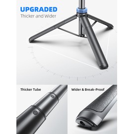 Kaiess 62" Phone Tripod & Selfie Stick, Extendable Photography Light Stand with Wireless Remote, Solidest, Portable, Lightweight, Compatible with iPhone/Android Phone