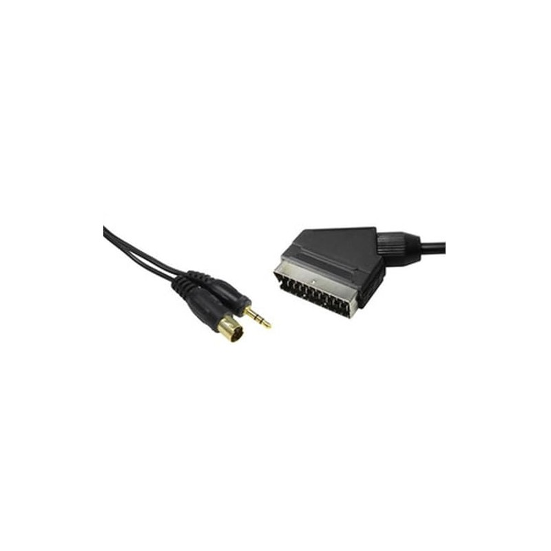 WatioWave PC-auf-TV/Video-Adapter Mini-DIN 4P, Klinke und Euro zur Anzeige von