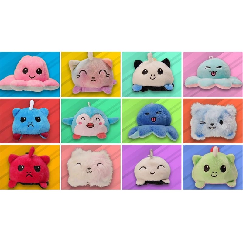 Sbabam s.r.l. Little Emotimons 3 Pack Super Cute Reversible Plush